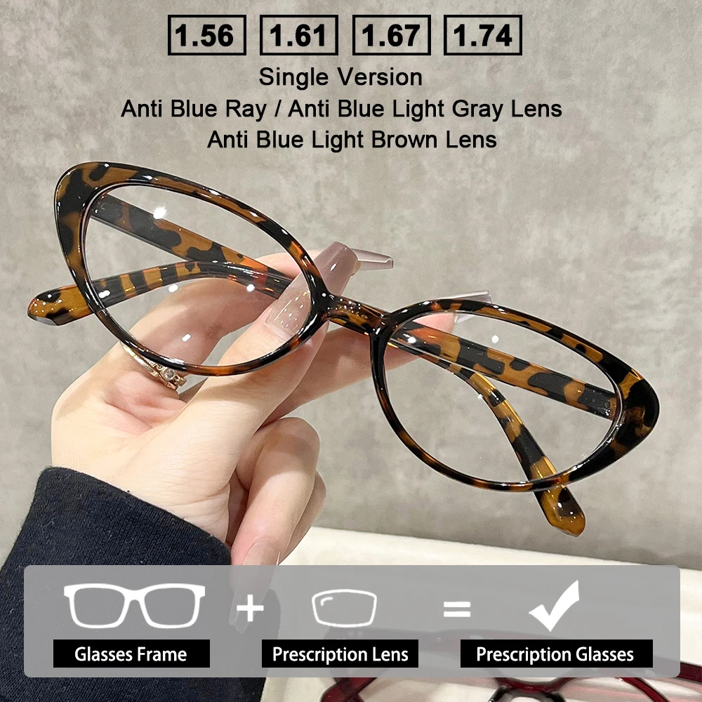 

Ретро-очки для женщин с овальной оправой, для коррекции зрения, для чтения, с защитой от синего света, круглые, для вождения