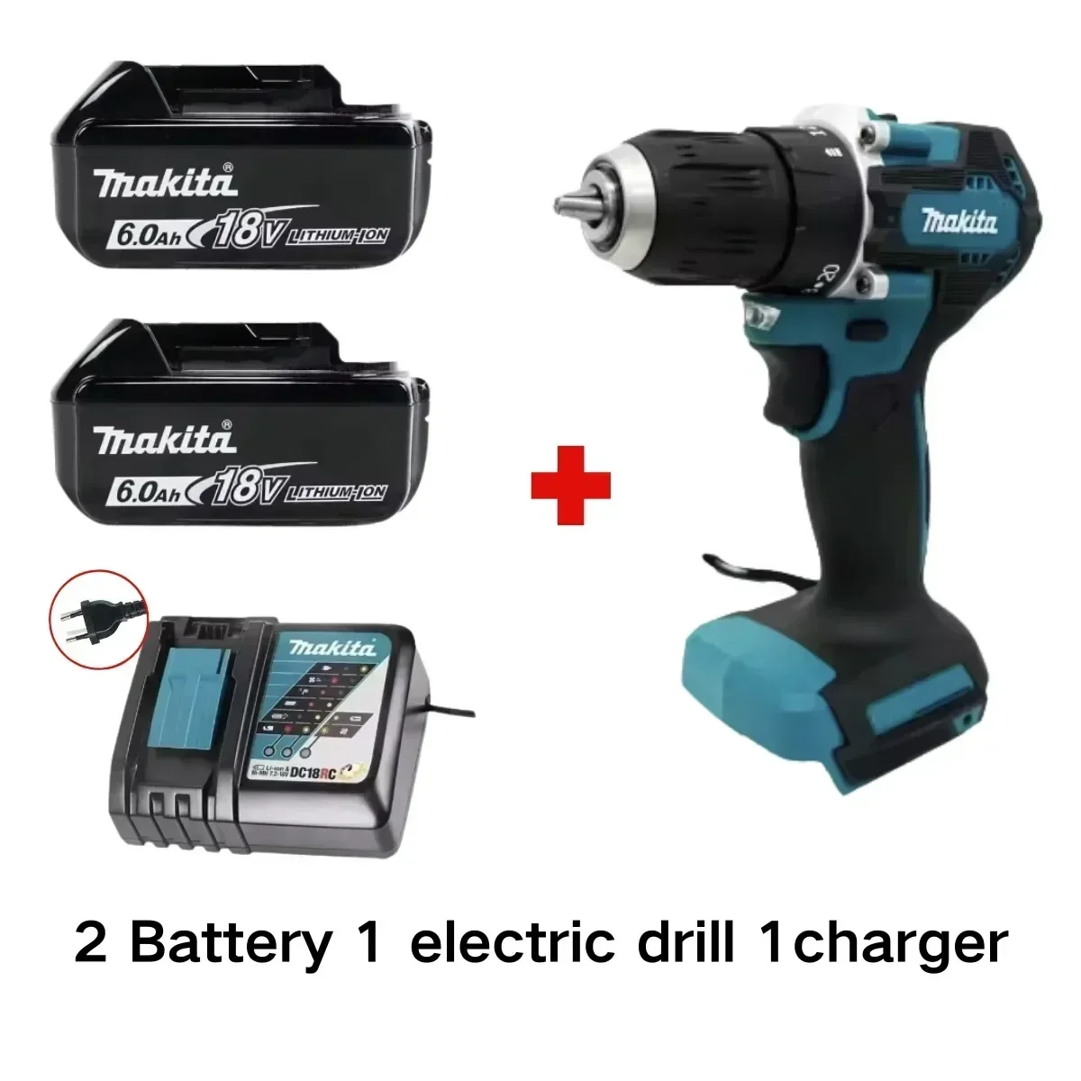 Makita 100% originele DDF487 draadloze boormachine 18V borstelloze elektrische slagschroevendraaier oplaadbaar elektrisch gereedschap
