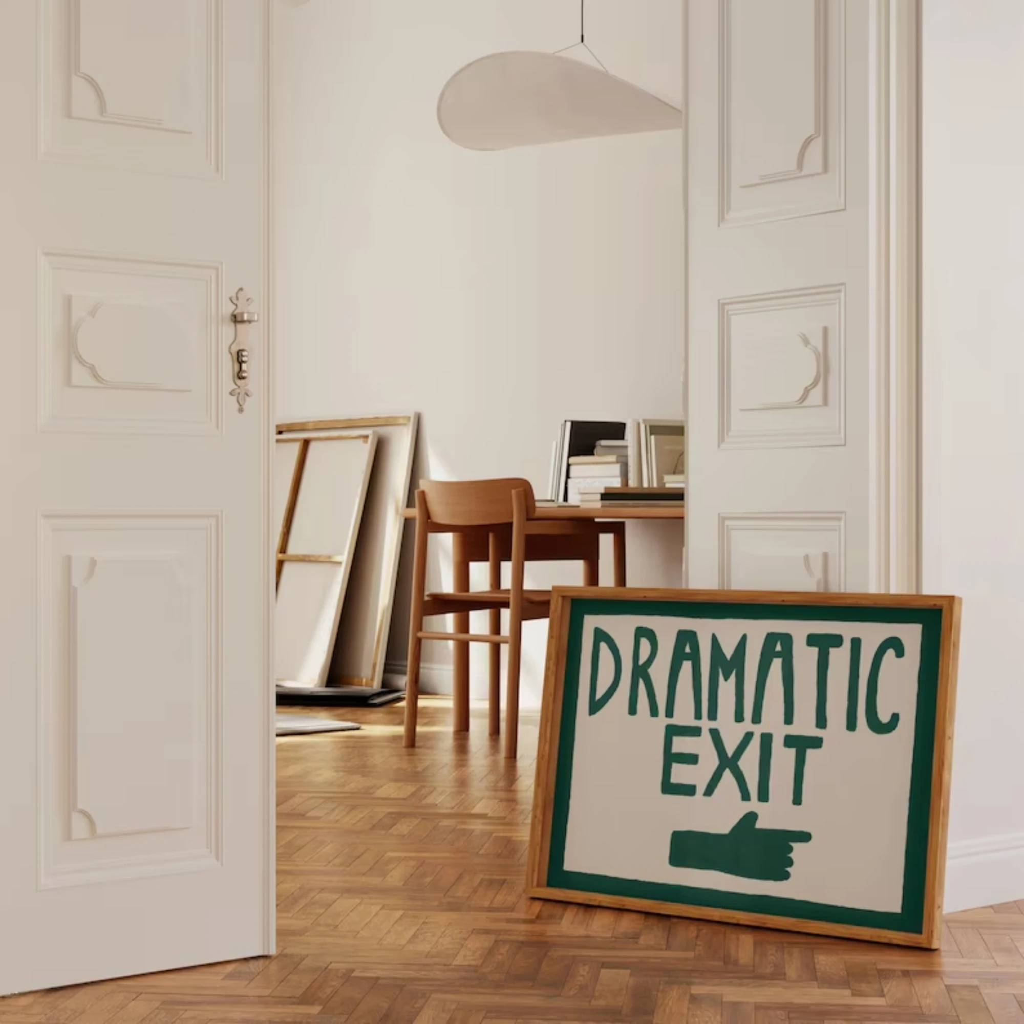 Impressão divertida para corre - Home Decor Green avaliação e preço