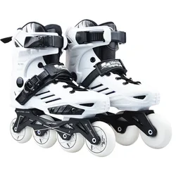 Promoting Original Stanley Inline Skates Slalom Skate White 42-44 for Foot Length 26-27cm 243mm Frame 76-80-80-76mm Wheels