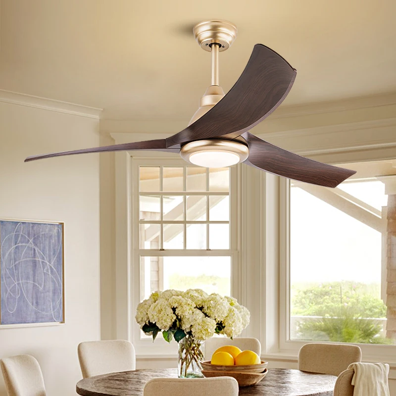 

Modern Simple Ceiling Fan with Light Remote Control Dual Color LED Silent Fan Light DC Motor Bedroom Home Fan
