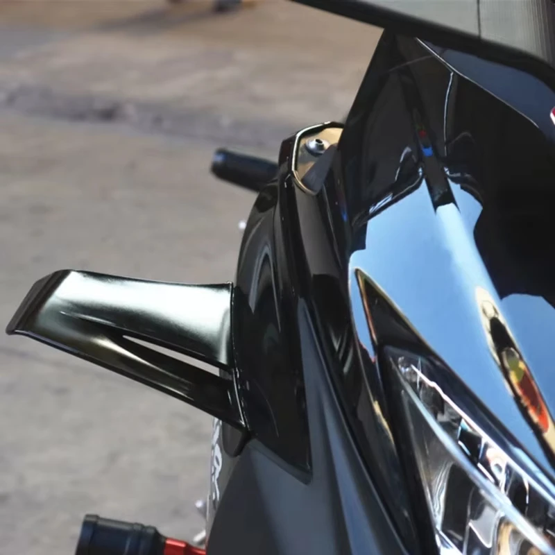 Fairing Winglets Motorcycle Wind Wing Universal Motorcycle Winglets Spoiler Aerodynamic Wing Kit Motorbike Modified Side view 3