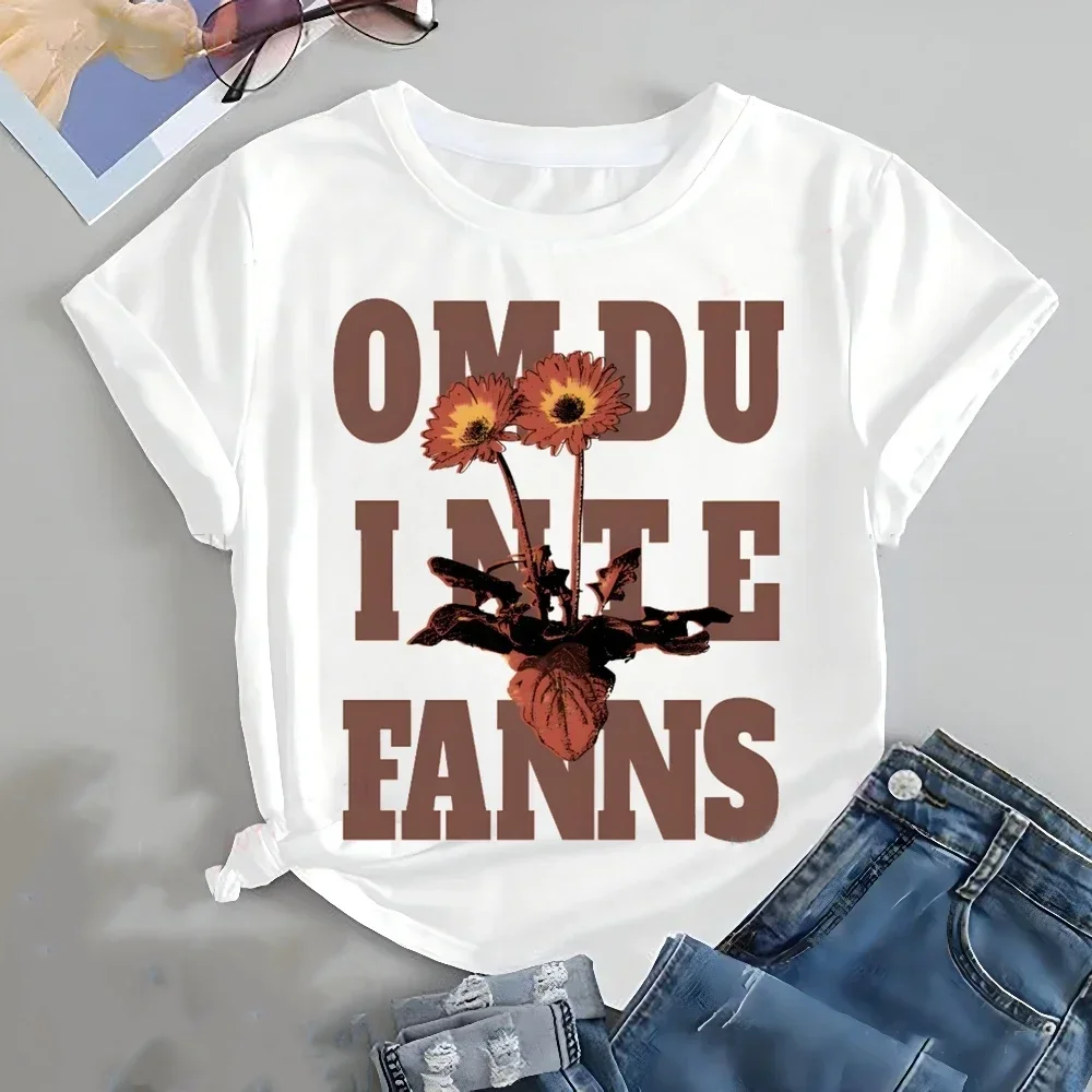 Bedrukt T-shirt Top Trend Harajuku Shirt met korte mouwen Patroon Groot T-shirt Dameskleding