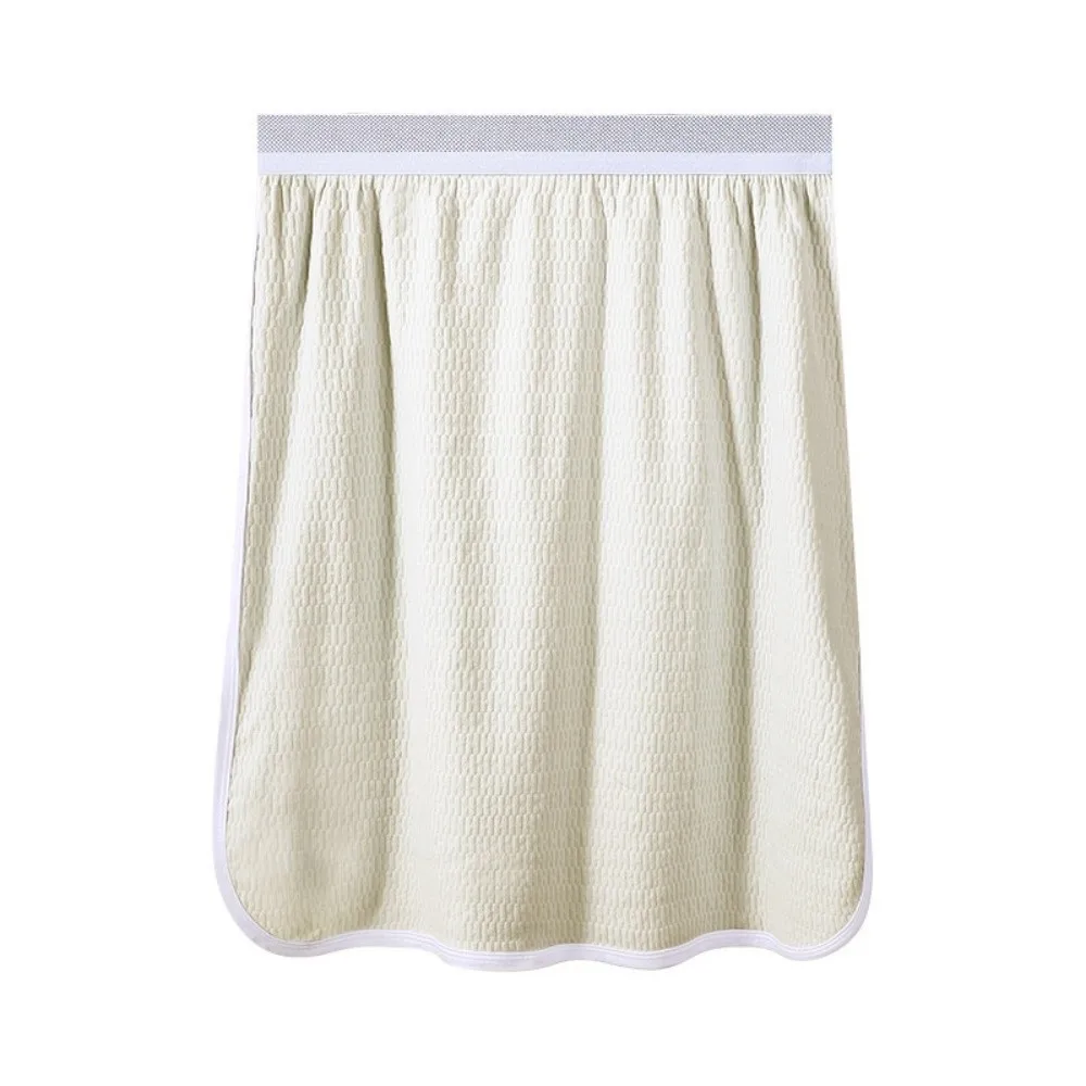 Cotton Men's Sleeping Skirt Pants with Buttons No Underwear Male Bath Towel Crotch Less Sleep Artifact Men Bathrobe Sleepwear