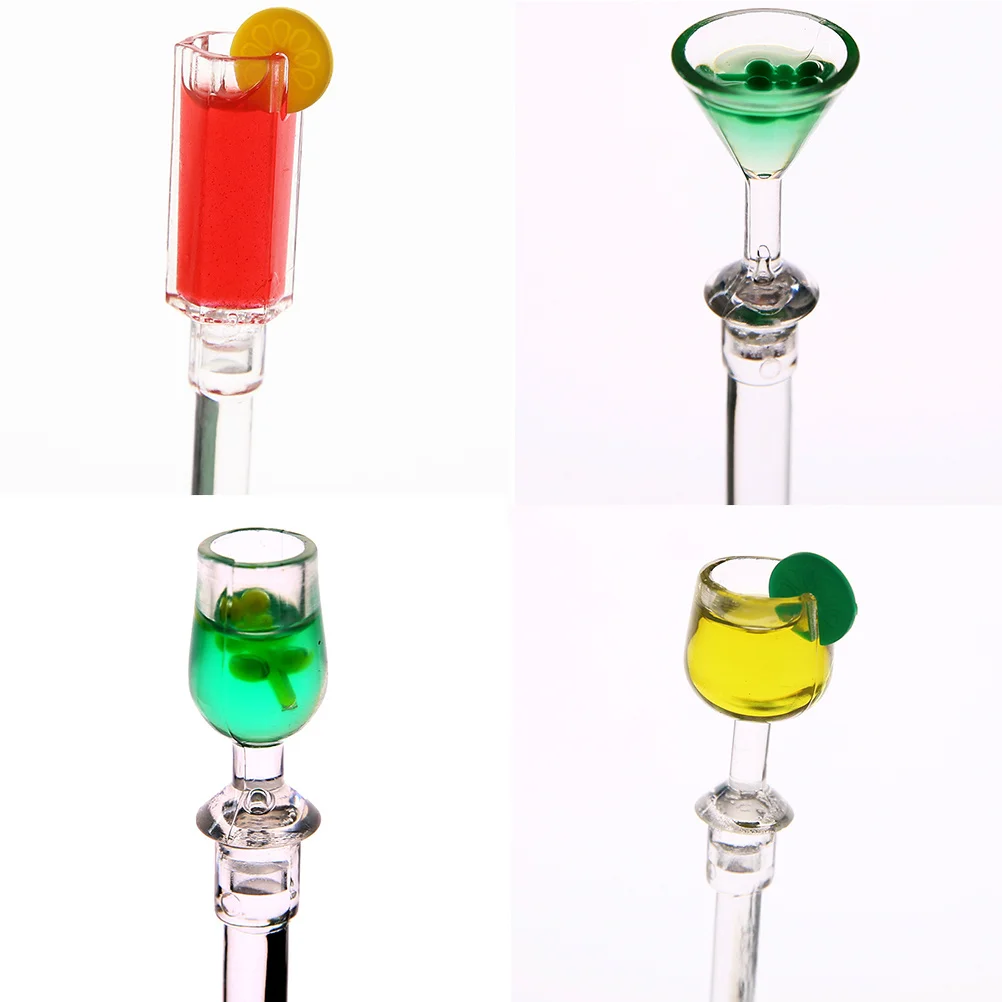 

10Pcs Colorful Acrylic Mixing Stirrers Cocktail Drink Bar Swizzle Sticks Muddler Rods Mixing Stirrer Stirrers Swizzle Stick