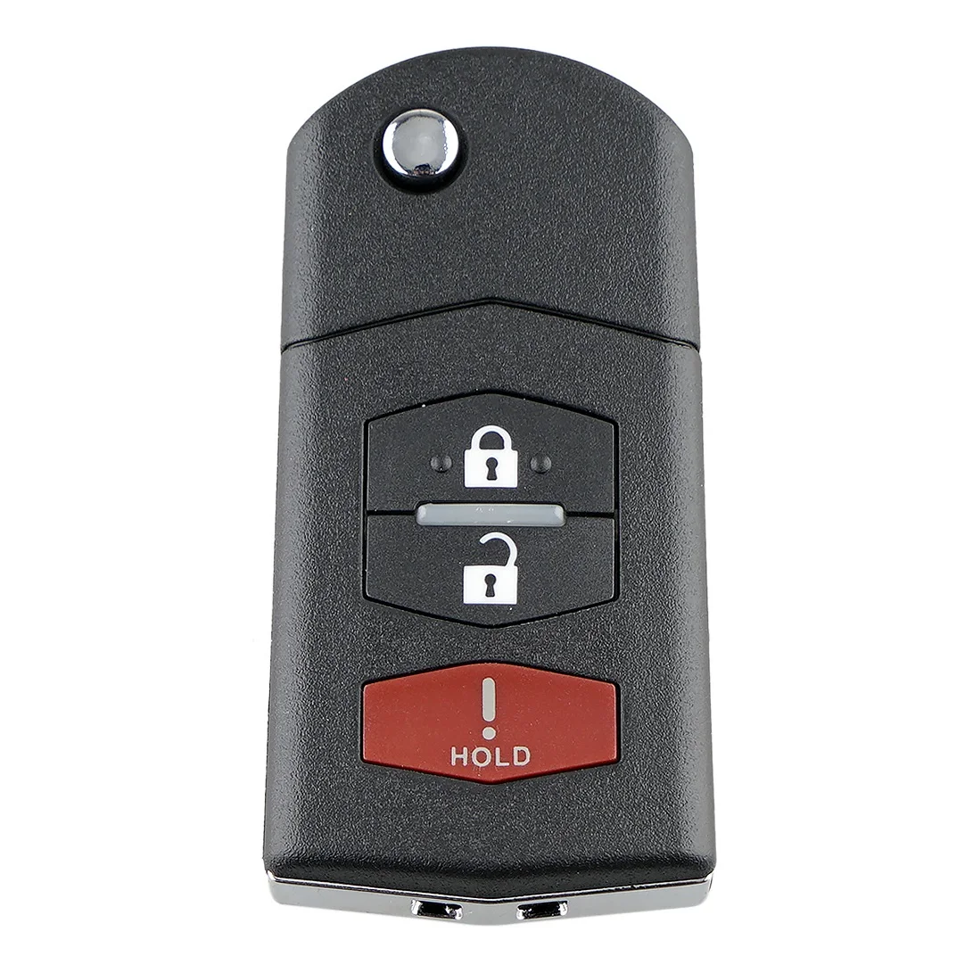 3 Buttons Remote Car Key for Mazda 3 5 6 CX-7 CX-9 MX-5 CX7 2009-2012 Miata BGBX1T478SKE125-01 4D63 Chip