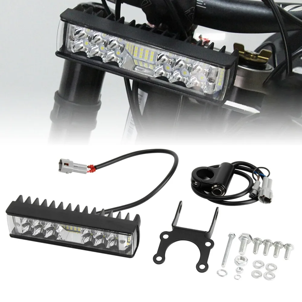 

Plug N Play Dirtbike Headlight Kit with Switch Bracket for Sur-ron Light Bee X/S Segway X160 X260