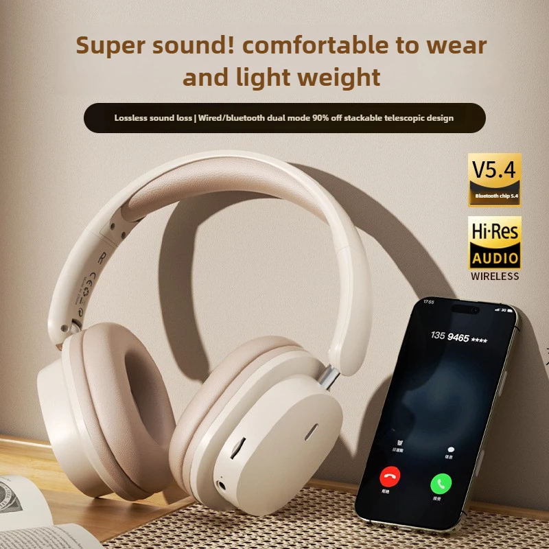 

New V650 Bluetooth Wireless Headphones Comfortable and Bass Sound Foldable Super Long Battery Life Headset Gamer