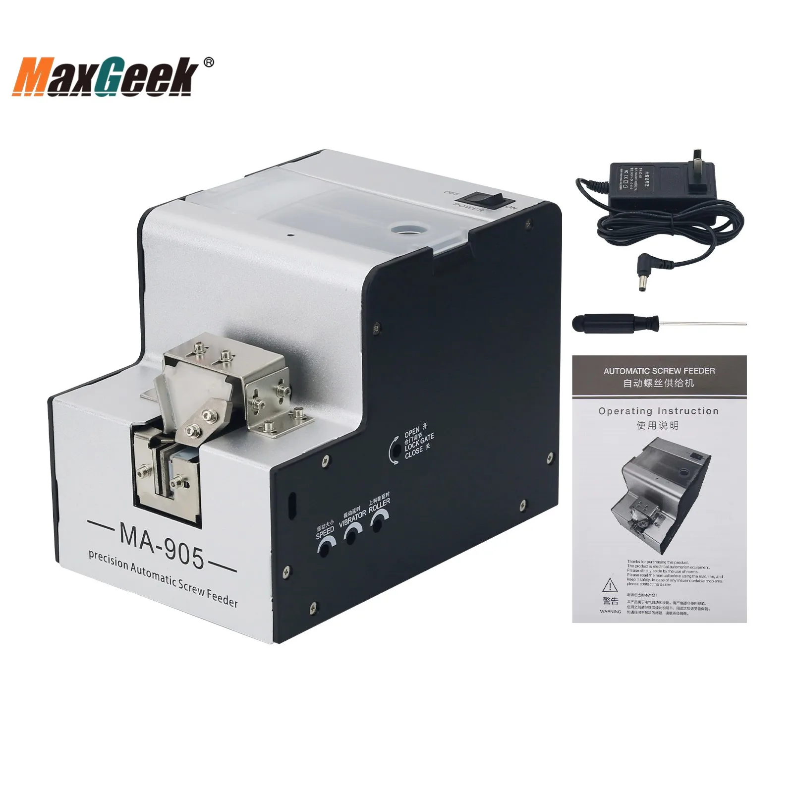 

Maxgeek MA-905 Автоматическая фоторегулируемая направляющая для винтов от 1,0 до 5,0 мм с винтовой крышкой