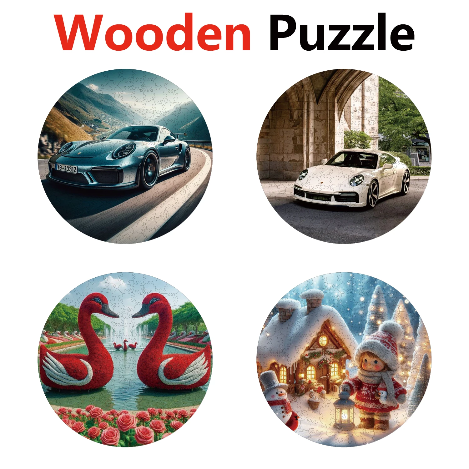 

YPAN Fox Snake Turtle Beauty Animal Puzzles Unique Shape High Quality Jigsaw Puzzle Wooden Puzzle Best Gift For Child