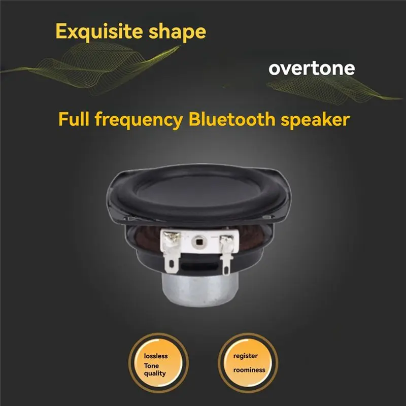 CABE-2Pcs 2.75 Inch 70.6Mm Mid Bass Speaker 4Ω15W Dual Magnetic Bluetooth Speaker Long Stroke Rubber Edge