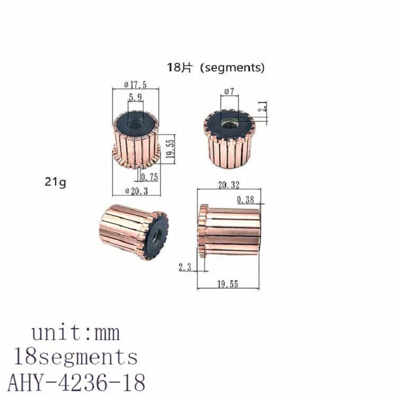 17.5*5.9*19.55*18p Rectifier Reverser Copper Head Ahy-4236-18