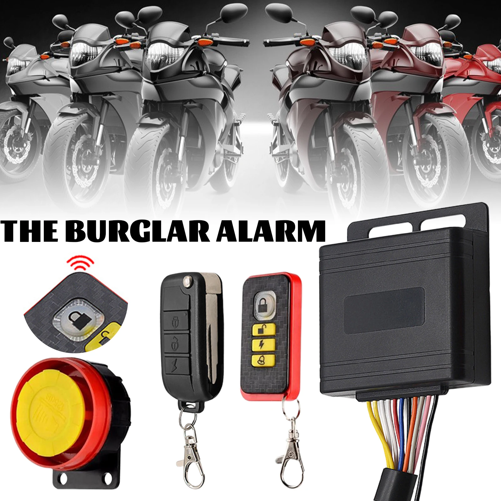 

Universal Alarm System For Motorcycle Electric Engine Lock Alarms Decive For Motorcycle Scooter