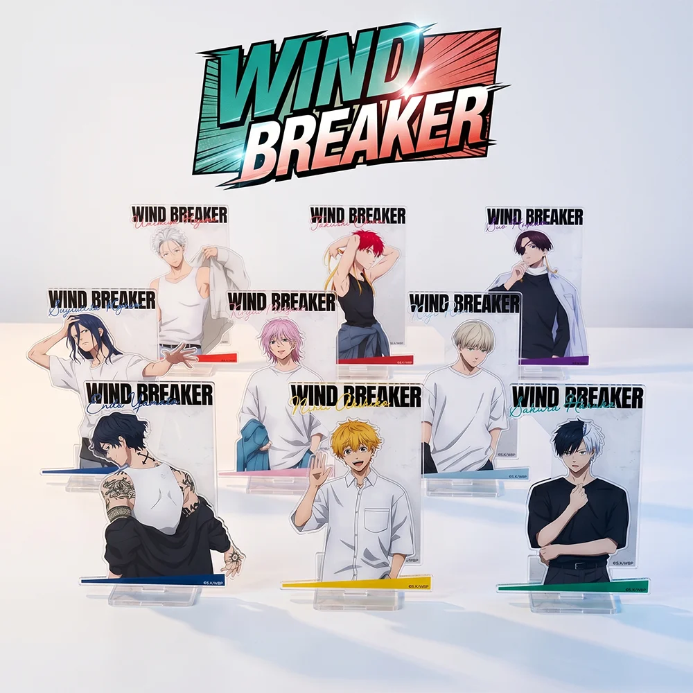 WIND BREAKER  10CM Acrylic Stand keychain Anime Stand Haruka Sakura Hajime Umemiya Desk Decor Backpack Pendant Fans Collect Gift