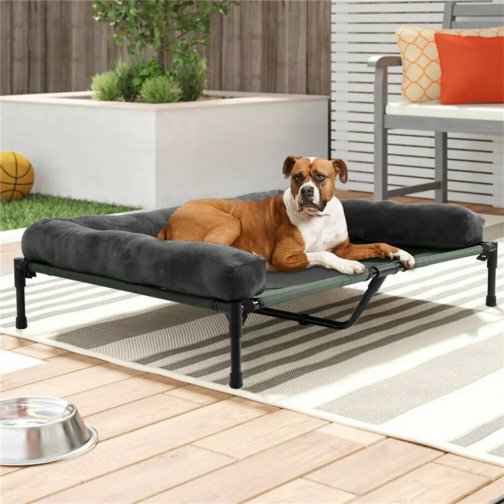 Imagem -03 - Espreguiçadeira de Estimação Elevada Interna e Externa Cama para Cães e Gatos Reforço de Pelúcia Destacável Refrigeração l xl 2xl Verão