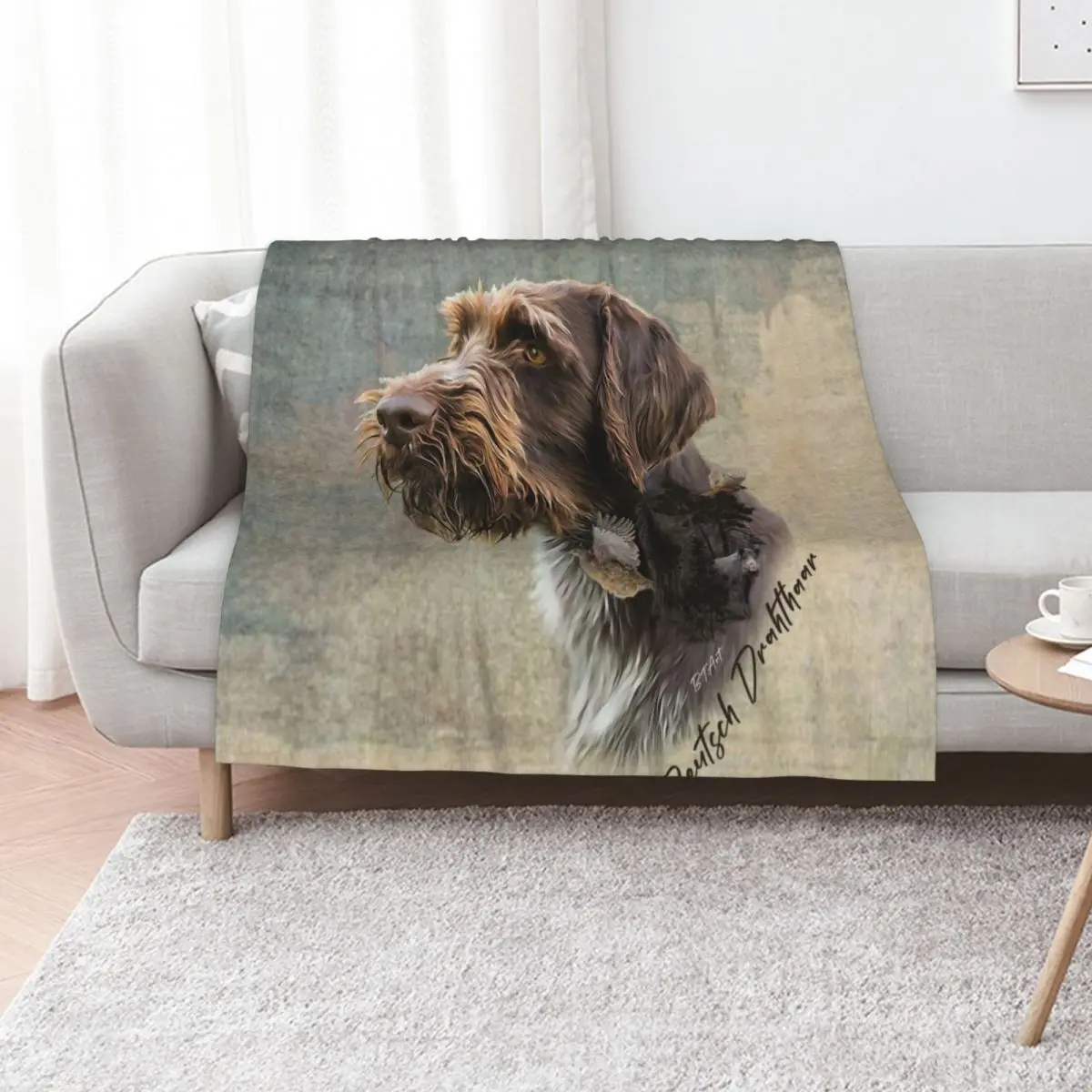Wirehaired Pointing Griffon Throw Blanket sofa bed heavy to sleep Baby bed plaid Designers Soft Plaid Blankets
