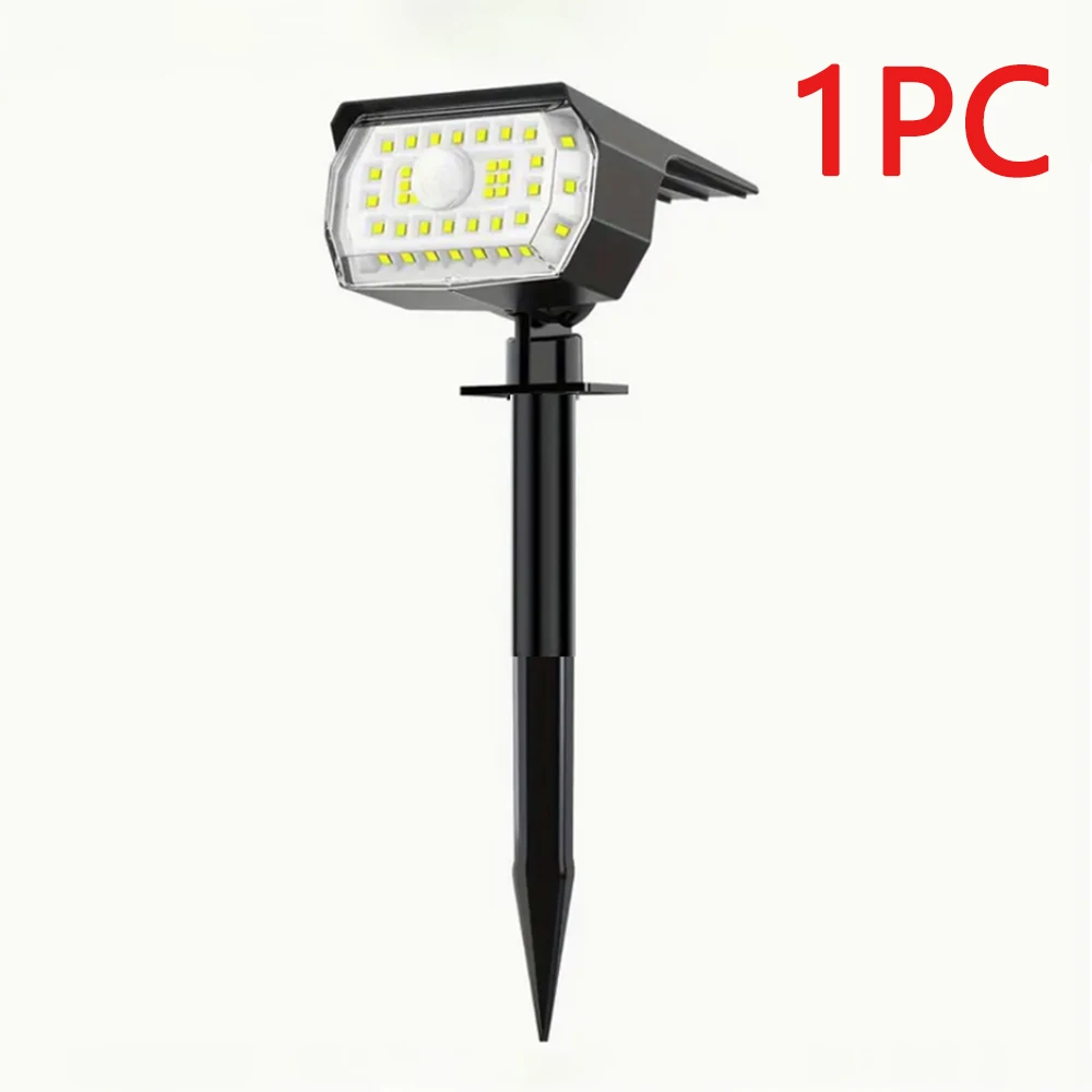 

Водонепроницаемые солнечные светильники для улицы, 43 светодиода, датчик движения PIR, 3 режима, 650 лм, 1500 мАч, солнечные прожекторы с функцией включения от заката до рассвета