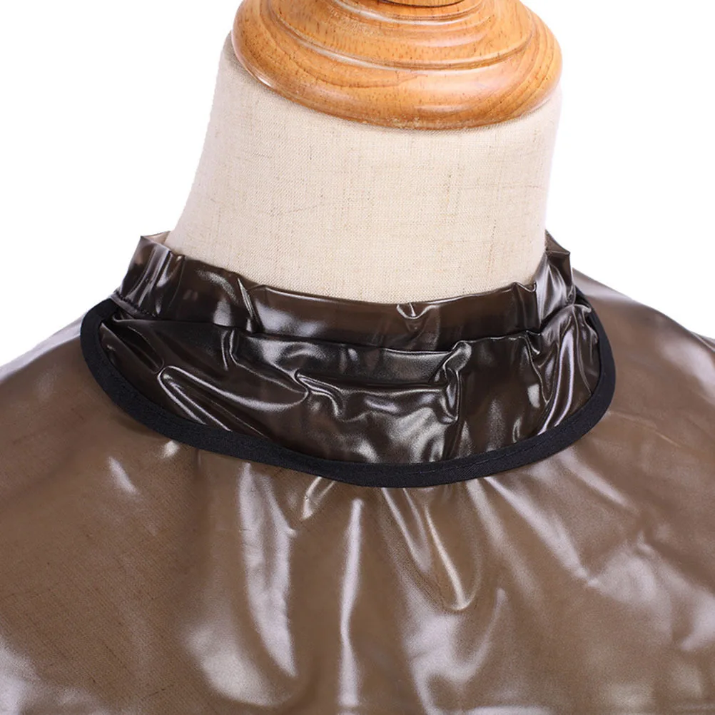 

1Pcs Hairdressing Perm Dyeing Shawl Brown Eva Waterproof Non-Stick Hair Cutting Cape for Home Salon Use Hairdressing Cloth