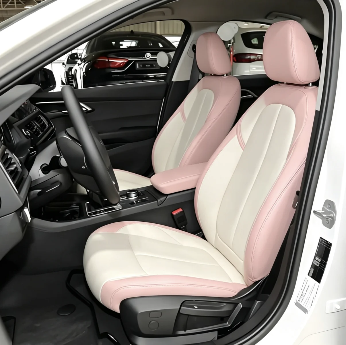 Für BMW F40 2019~2023 Maßgefertigte Autositzbezüge Luxuriöses Nappaleder 100% Passgenau Innenraumzubehör 360 ° Vollständige Abdeckung – Detail 7