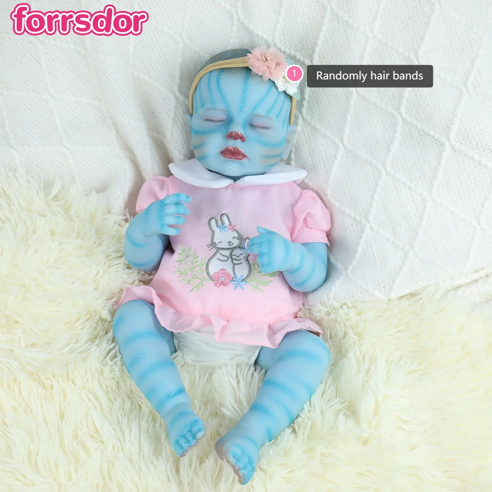 

18inch Avatar Reborn Baby Dolls Silicone Full Body Realistic Newborn Dolls Soft Touch with Visible Veins for For Girls Kids Toys