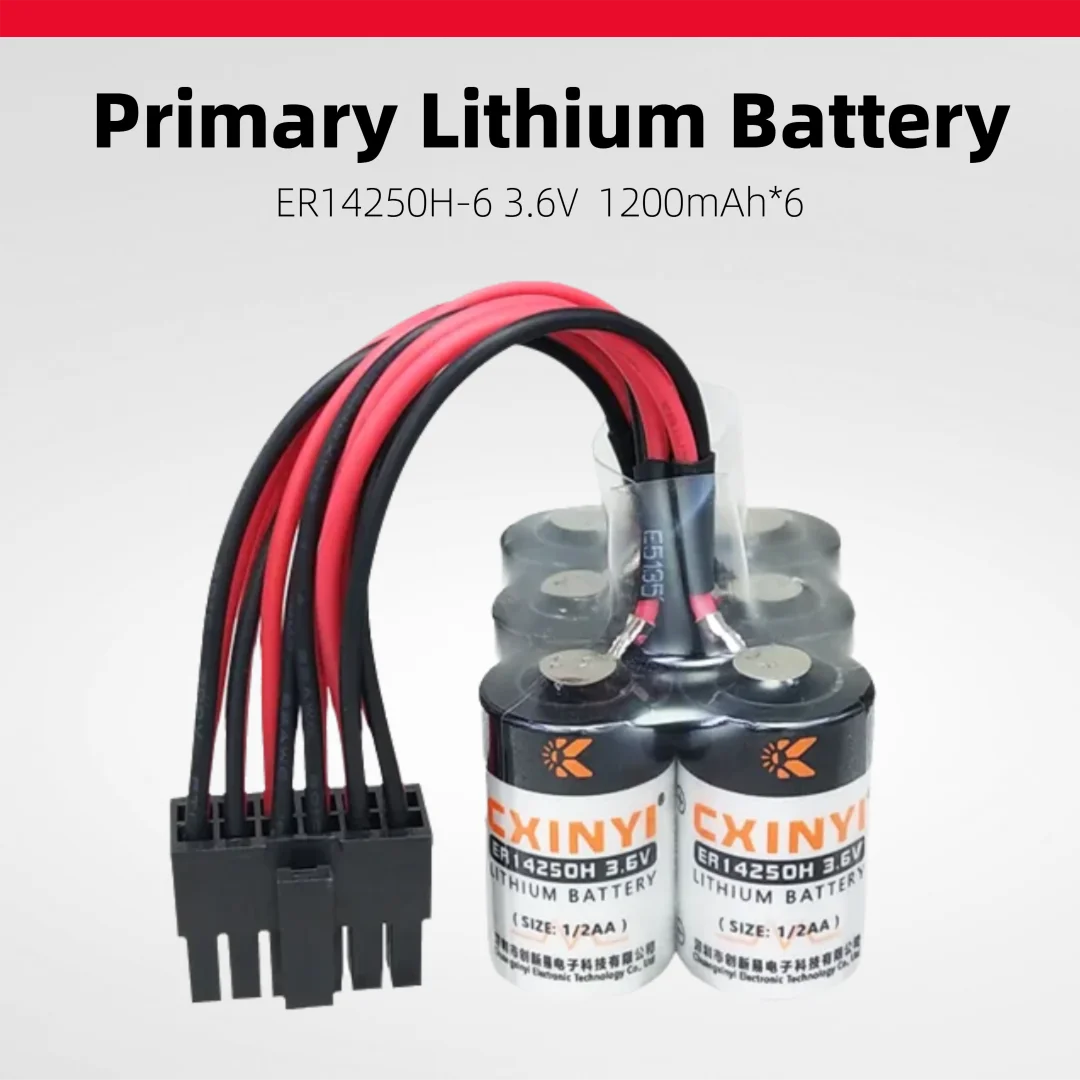 CXINYI ER14250H 3.6V lithium battery pack is used for servo programmers, PLC equipment, CNC machine tools, and instruments