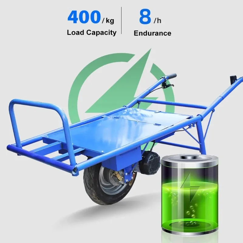 

Dump Wagon Heavy Duty Household Industrial Electric Small Wheelbarrow Platform Hand Trolley Cargo Outdoor Garden