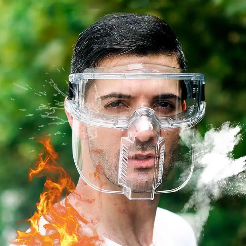 Imagem -02 - Protetor Facial Protetor Transparente Multipurpose Tela Protetora Gadgets de Segurança Máscara de Proteção de Trabalho Protegida Acessórios de Cozinha