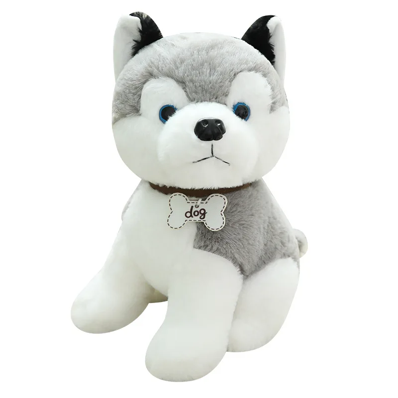 Cute Pet Dog Plush Toys Cartoon Husky Stuffed Toys Plush Dog Unique Toy Artificial Dog Doll Gift for Kids