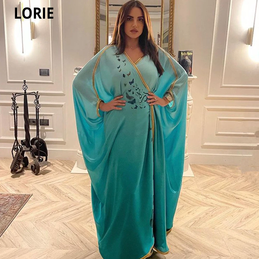 LORIE Sexy Velour Elegant Mermaid Prom Dresses Long Sleeves Women Embroidery Evening Pageant Gowns Custom Made Clubbing Gowns