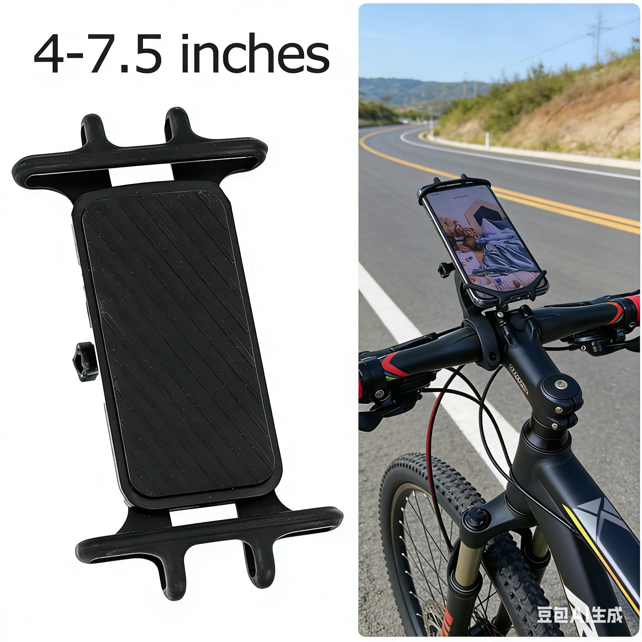 

1pcs Motorcycle Phone Holder Support Moto Bicycle Waterproof Case Handlebar Stand Case Mount Waterproof Scooter Motorbike