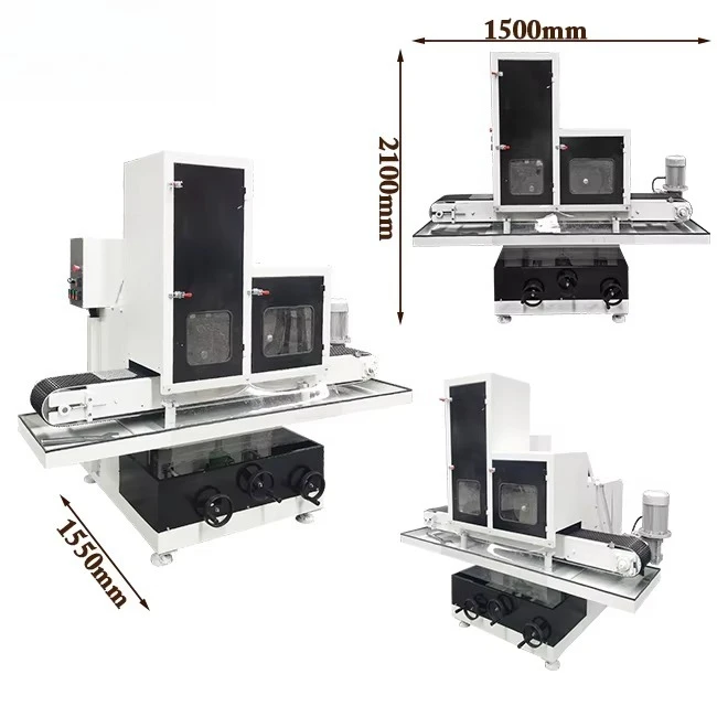 Aluminum Sheet Polishing Machine with Motor 5.5kW Power for Bright Surface Finishing on Sign Boards