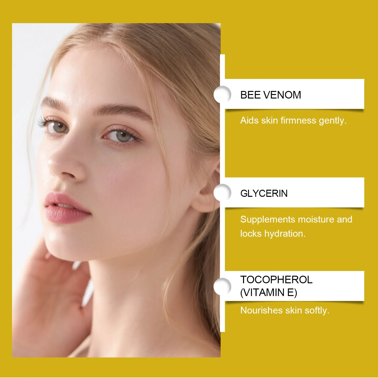 كريم سم النحل لشد الوجه وشد التجاعيد وتقليل العيوب ومزيل الاحمرار الحساسة وإصلاح كريم ترميم البشرة #3