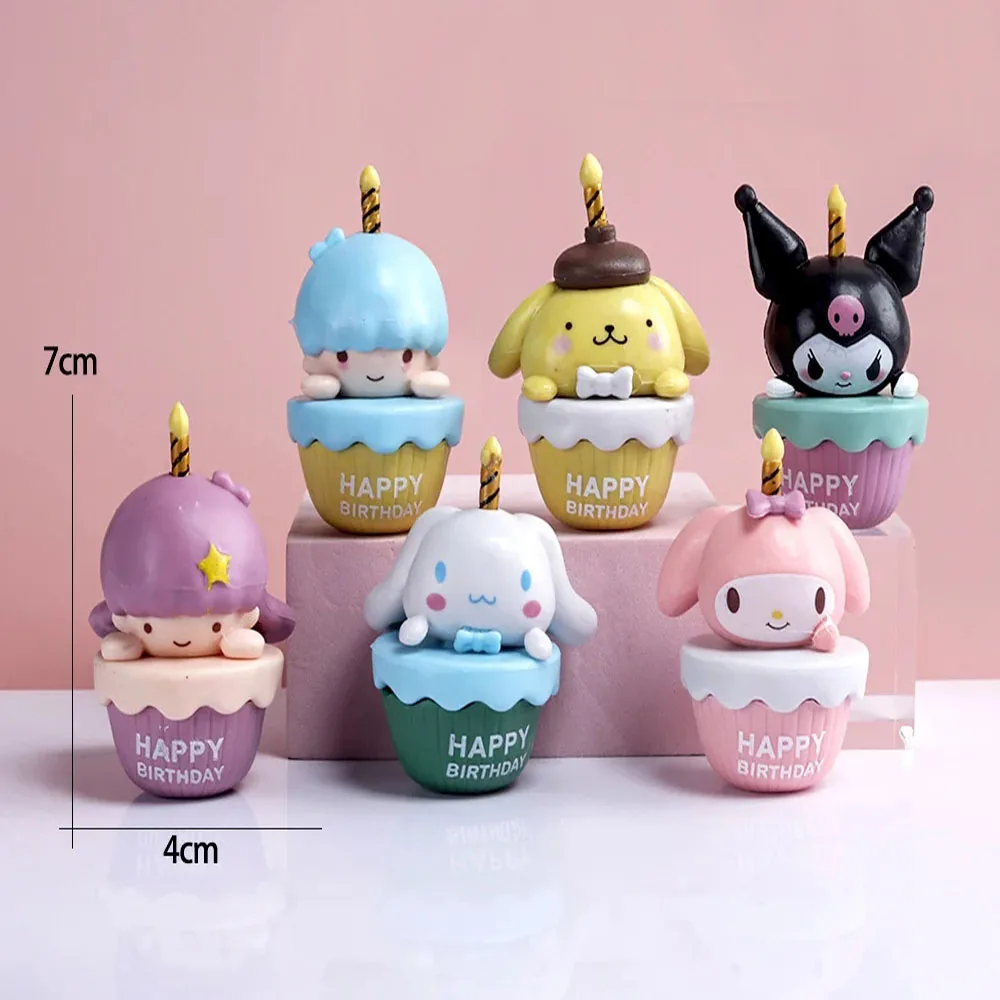 

6 шт./набор, игрушечные модели Sanrio из ПВХ