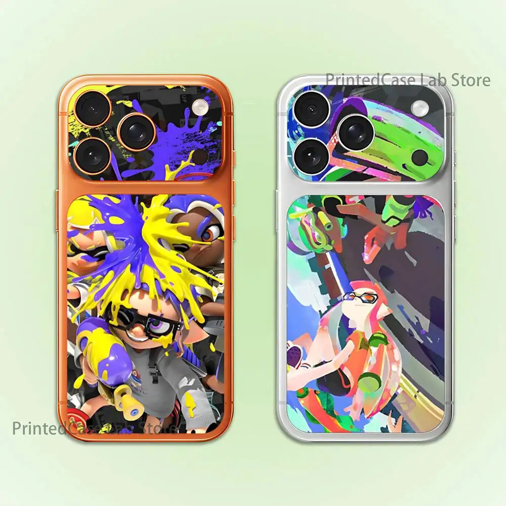 

Game S-Splatoon Full Screen Protective Film For iphone 17 Pro Max Lens Protector Back Films Phone