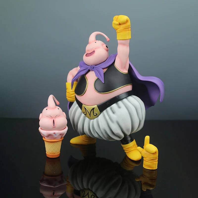Dragon Ball Z 32 cm Anime Figura Majin Buu Fat Buu A doppia testa A doppia mano Action Figures in PVC Collezione Modello Giocattoli Regalo per bambini
