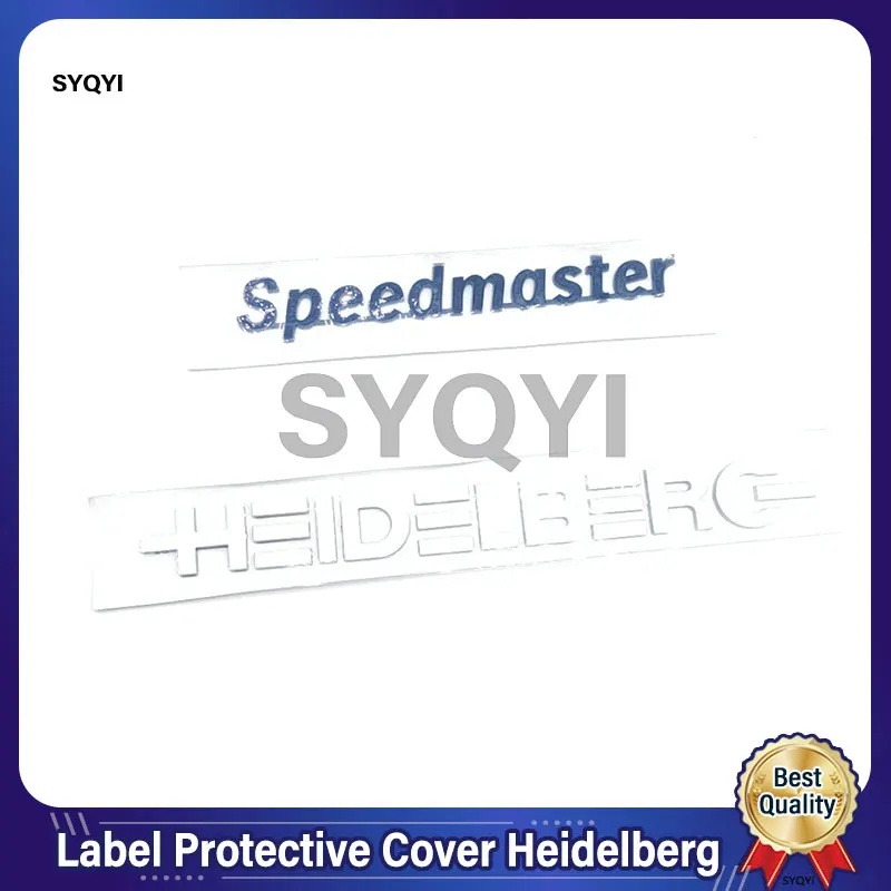 Best Quality 1 Set Heidelberg Signage Wordmark For SM52 SM74 SM102 Letter Label Protective Cover