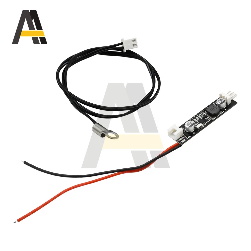 2-4 Wires DC 5V/12V PWM Fan Temperature Speed Controller Governor Switch Temperature Control Module with 10-40cm Probe
