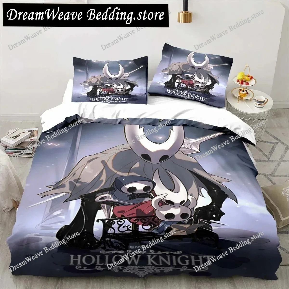 

Hollow Knight Fashion Digital Printing Bedding Set Duvet Cover Comforter Bed Single Twin Full Queen Youth Girl Boys Gift