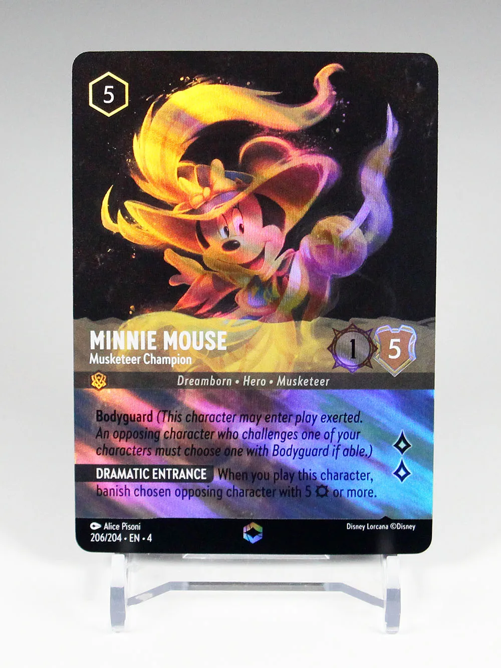 Lorcana Proxy English Chapter 4 Foil High Quality ursula anna diablo jasmine goofy sisu mouse ariel cinderella TCG Game Cards