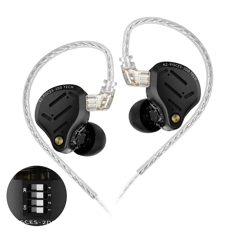 

Pisces Dual Dynamic Driver Headphones, Adjustable Sound Switch, Harman Curve Acoustics
