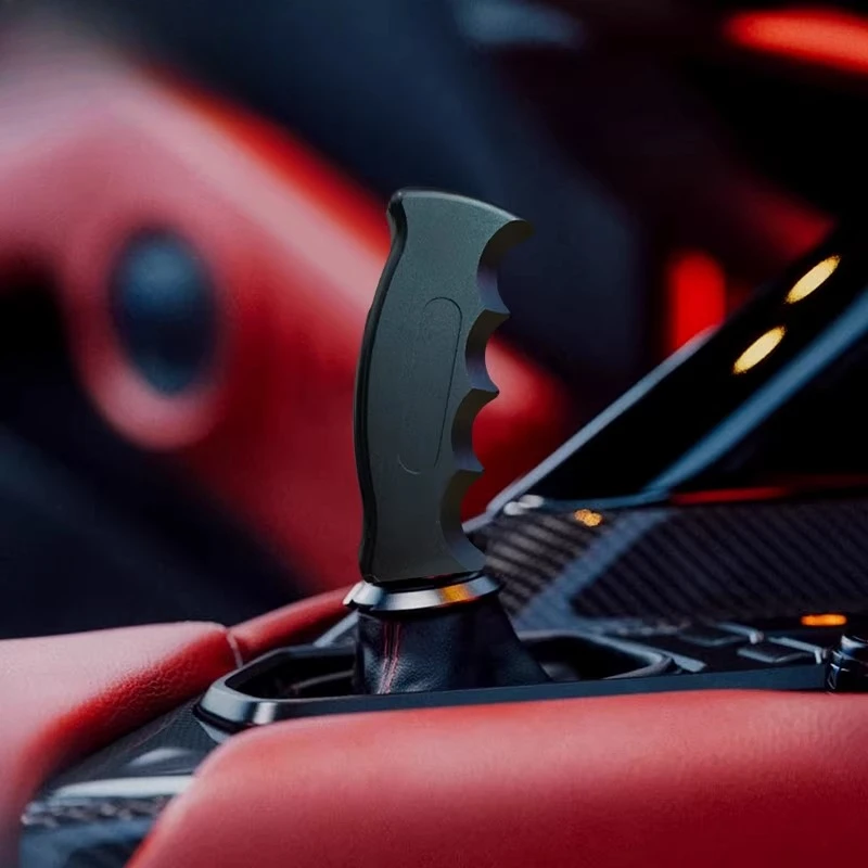 

JDM Racing Car Gear Shift Knob Shifter Kit Aluminum Bending handle Shift Head With 8,10,12MM Adapters For Manual Transmission