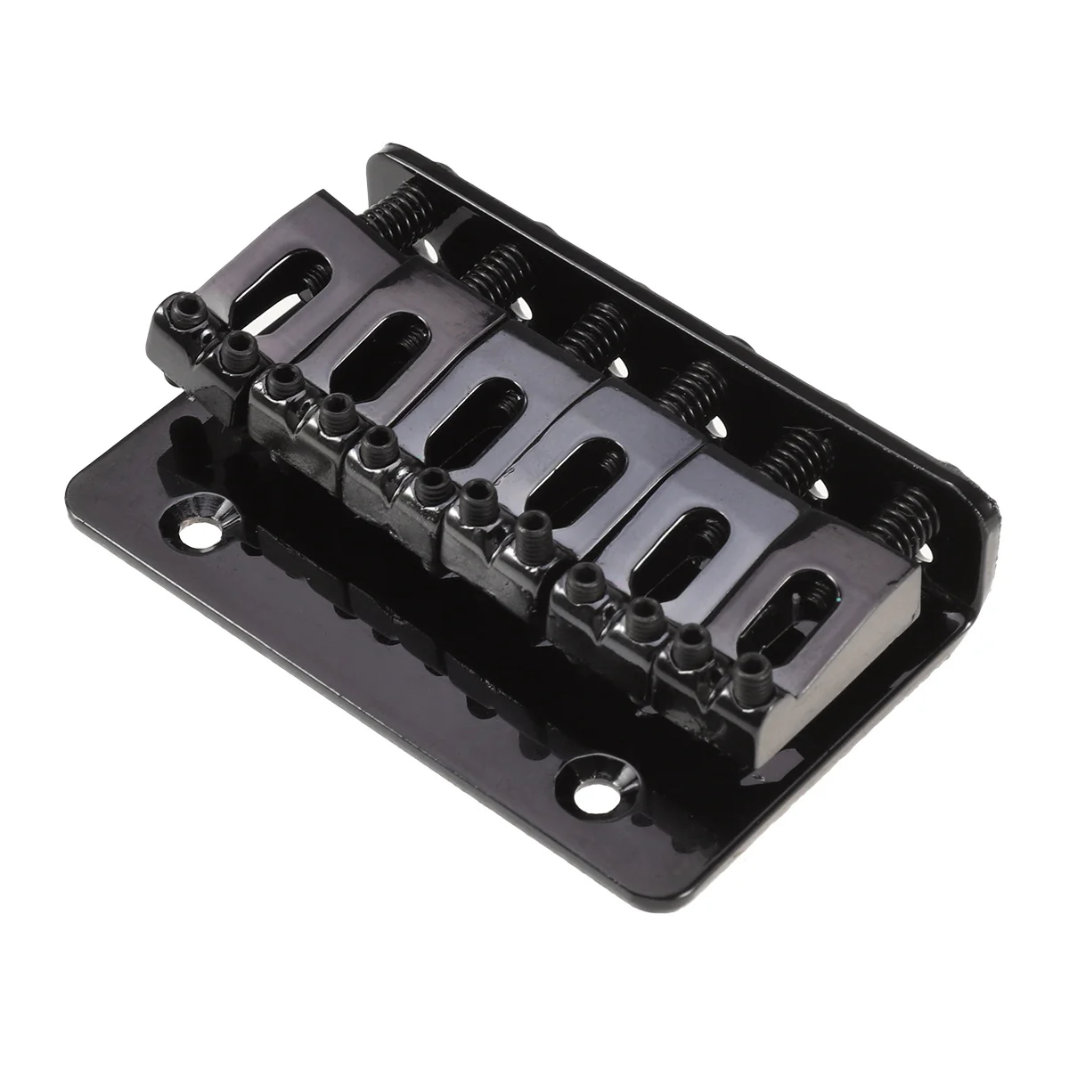 

Fixed Bridge Black 72.8X40Mm 10.5Mm String Space For 6 String Electric Guitar Plated Iron Fully Adjustable Saddles Wrench