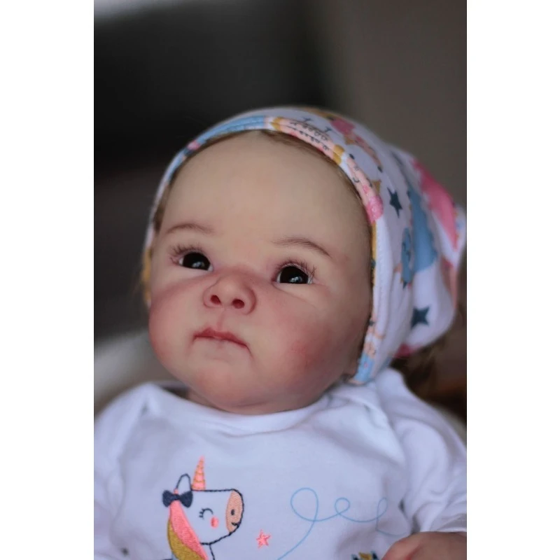 18inch 45cm Reborn Baby Kit Bettie New Mold Fresh Color Lifelike Soft Touch Reborn Unpainted Kit DIY Parts