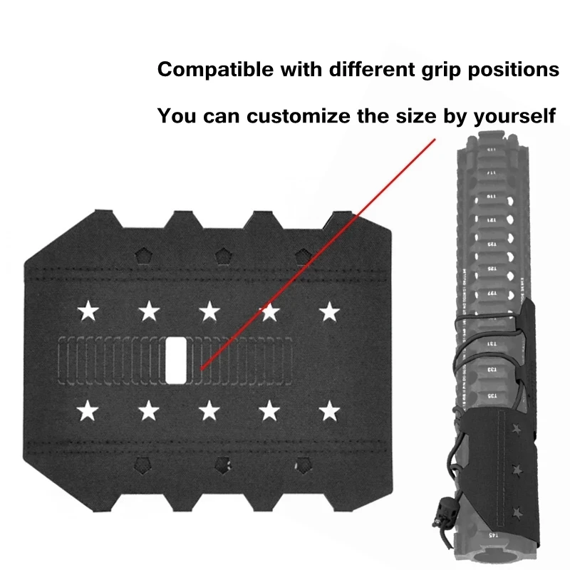 

Tactical Gun Rail Cover Rail Wrap Heavy Heat Shield Gear Wrap Hand Protective Fit Various Diameter Rails