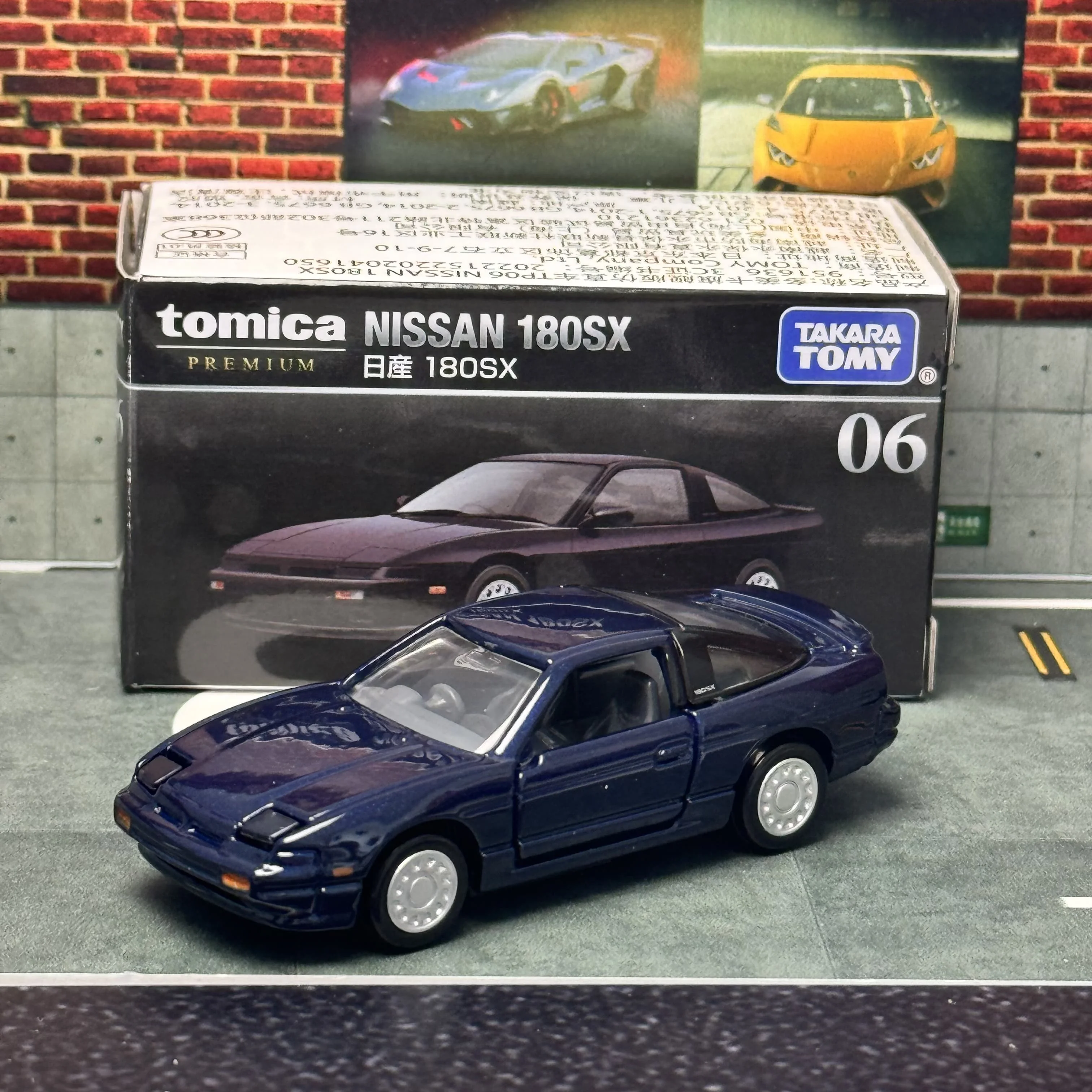 

Takara Tomy Tomica Premium 06 Nissan 180SX Car Alloy Motor Vehicle Diecast Metal Model Kids Xmas Gift Toys for Boys