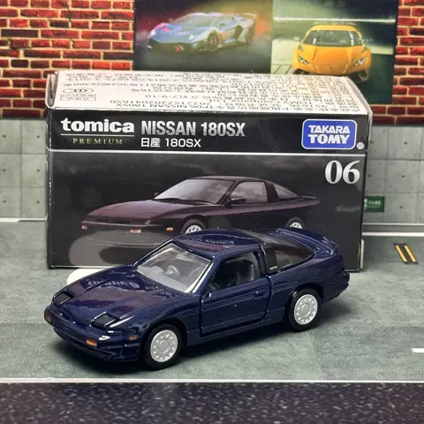 Takara Tomy Tomica Premium 06 Nissan 180SX Car Alloy Motor Vehicle Diecast Metal Model Kids Xmas Gift Toys for Boys