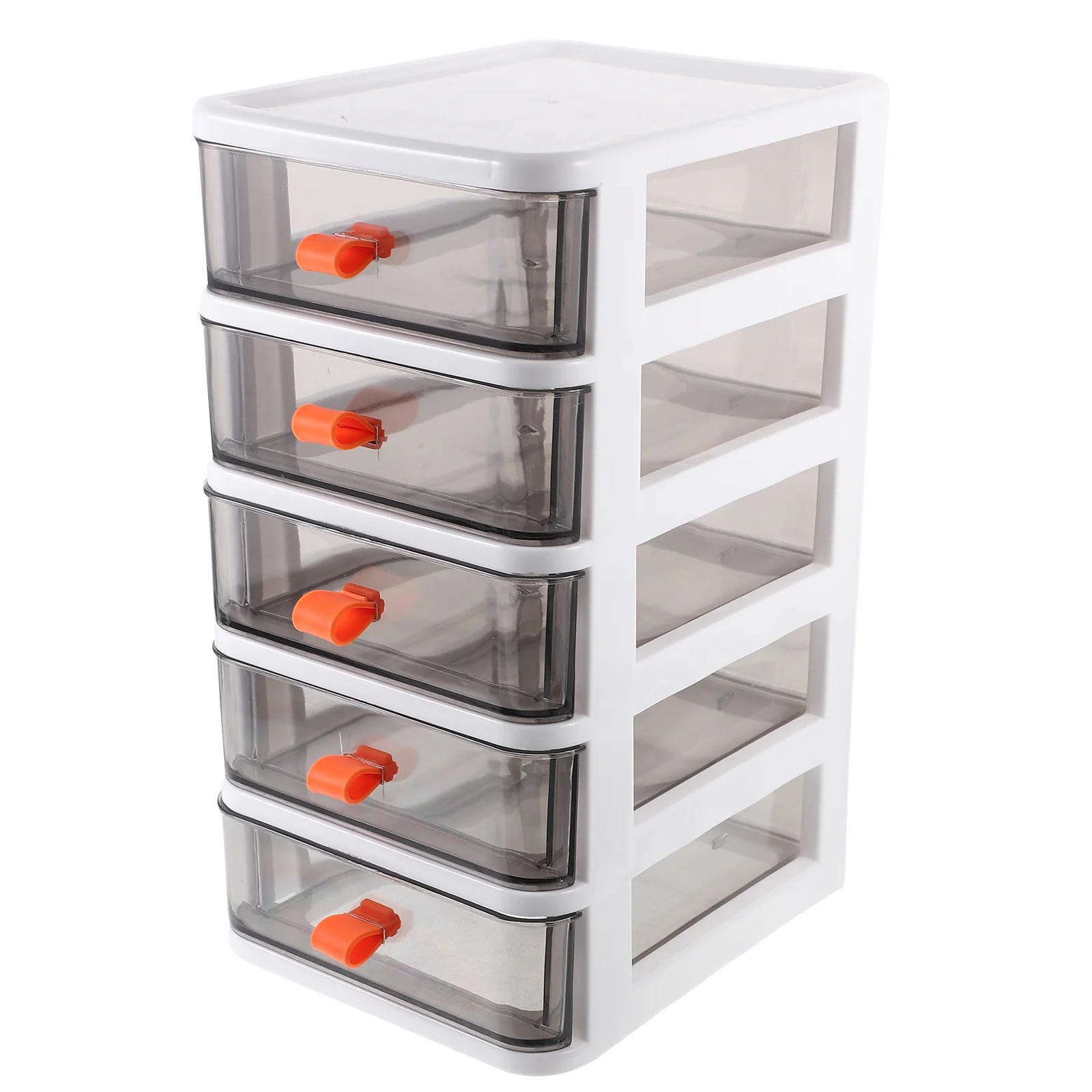 

Five-Layer Desk Organizer Plastic Drawer Type Storage Box Large Capacity Makeup Storage Case Practical Desktop Organizer