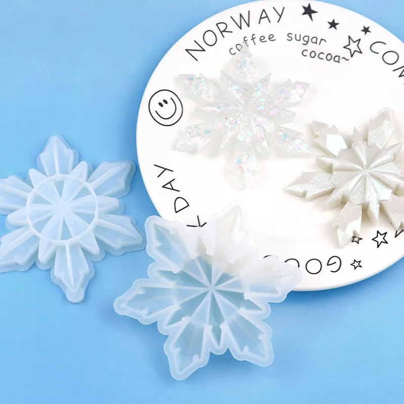 Epoxy Mold, Single Ice Cream Snowflake, Silicone Pendant Mold XG1113