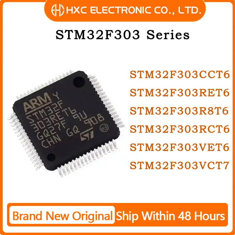 

STM32F303CCT6 STM32F303RET6 STM32F303R8T6 STM32F303RCT6 STM32F303VET6 STM32F303VCT7