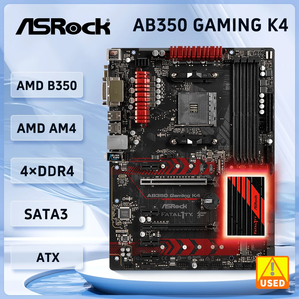 asrock soquete da placa mae do jogo k4 am4 b350m b350 apoio ryzen 5600 1600 5700x 4300g processador central ddr4 64gb nvme ssd atx 01